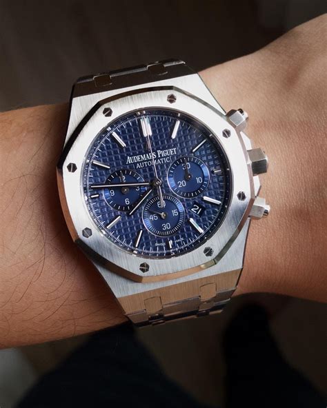 audemars piguet chronograph blue dial|Audemars Piguet chronograph price.